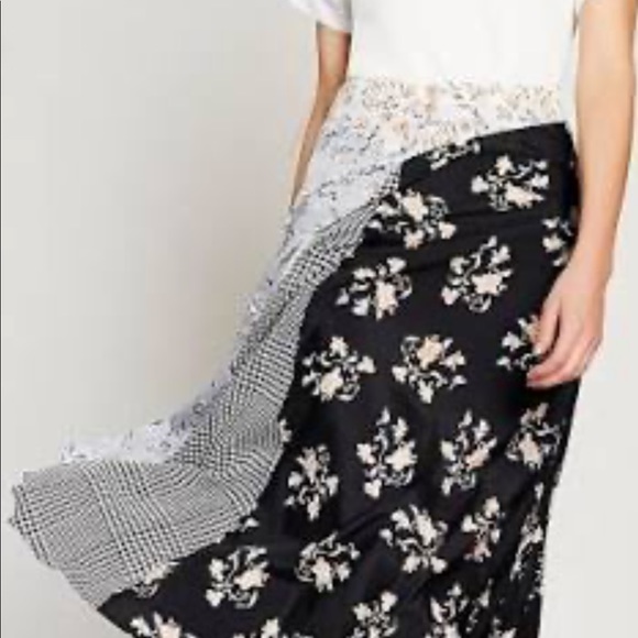 Calvin Klein asymmetrical multi patterned midi - Picture 2 of 2